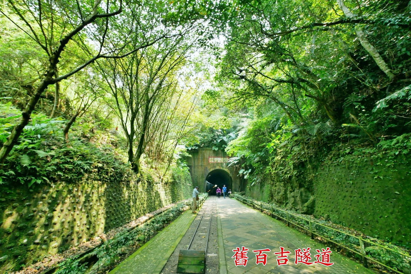 [大溪旅遊]舊百吉隧道|慈湖往角板山的免費景點~內有早年的台車輕便鐵路．平緩好走又涼快