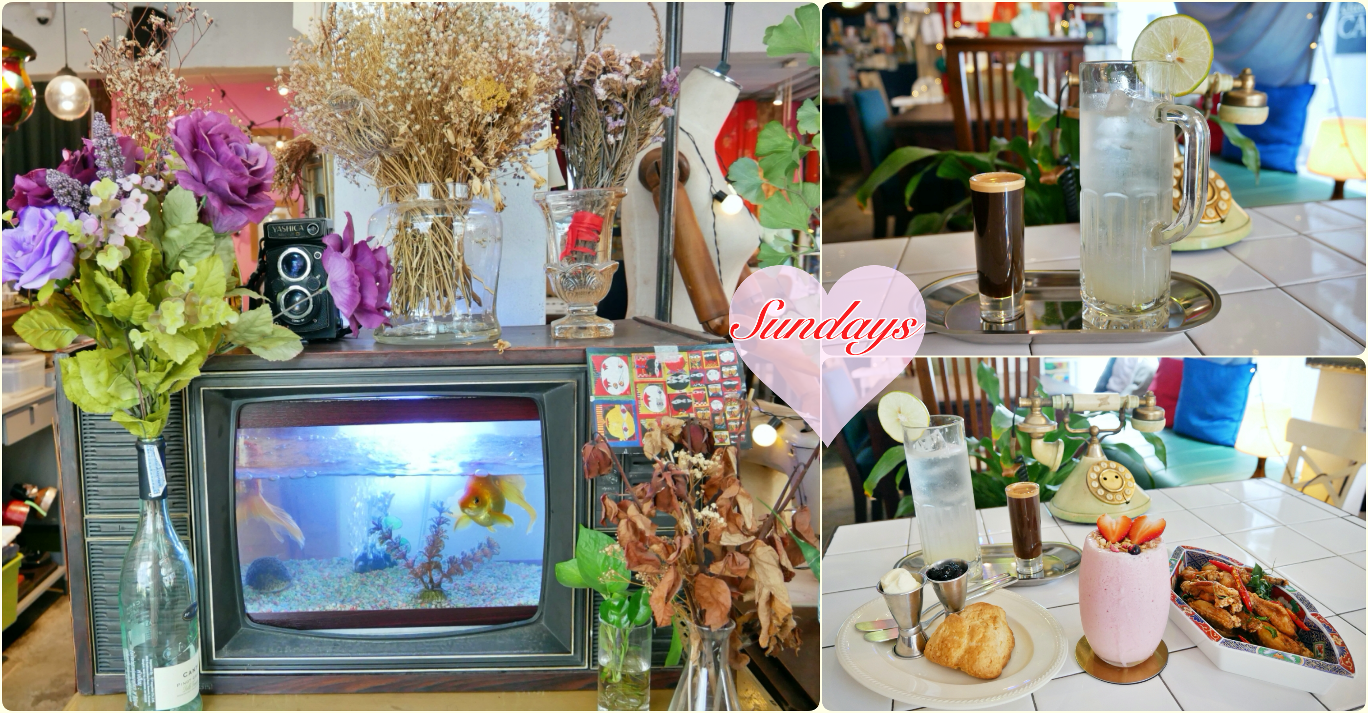 [曼谷美食]Sundays|近Phrom Phong站~結合咖啡、藝術和料理的複合式餐廳．混搭風格 @VIVIYU小世界