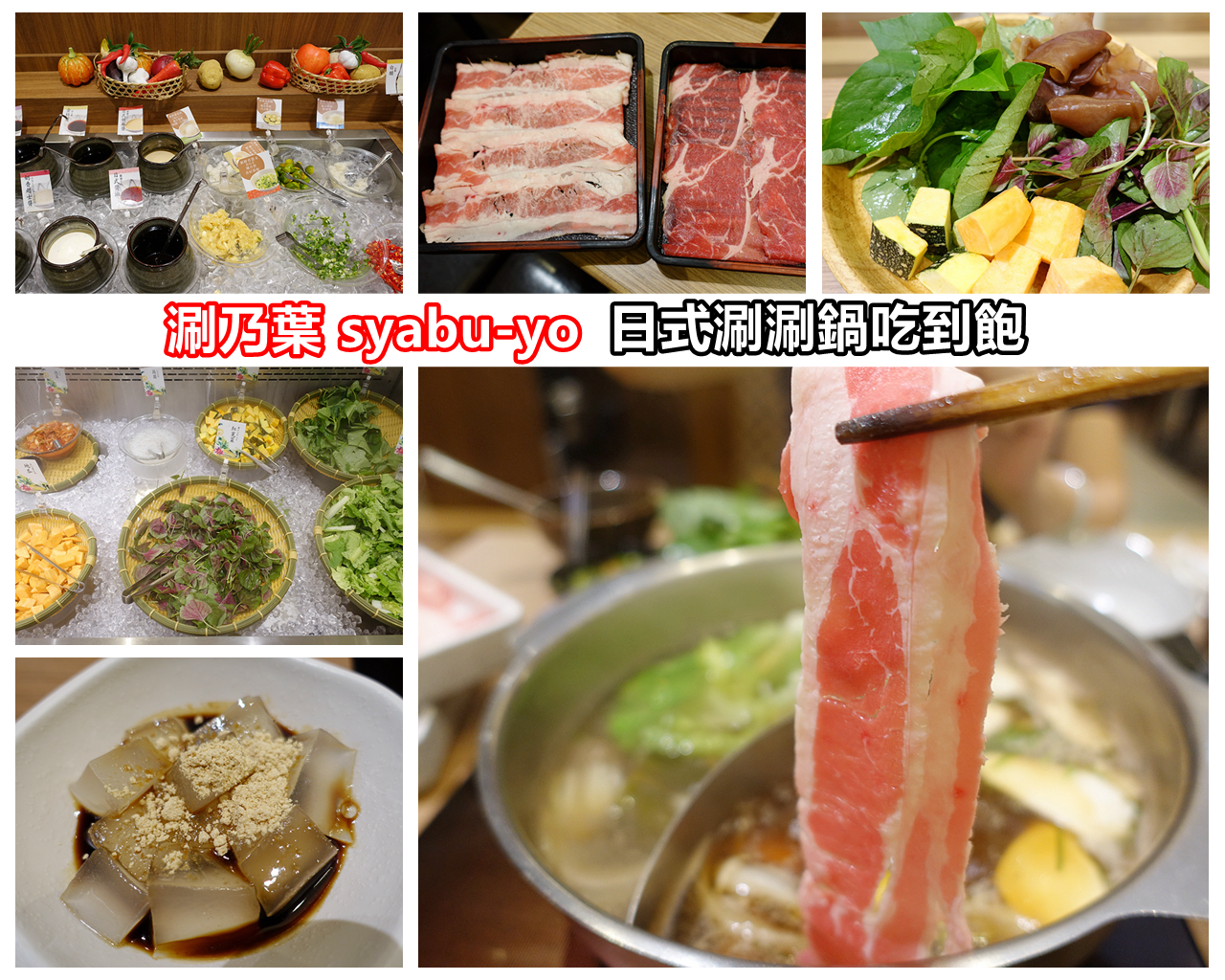 [蘆竹美食]涮乃葉 syabu-yo 日式涮涮鍋吃到飽~南崁台茂購物中心．蔬菜新鮮種類多