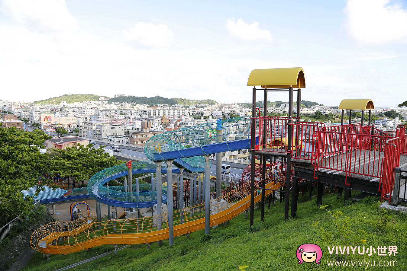 [沖繩．旅遊]舊海軍司令部壕公園~沖繩超長溜滑梯．適合親子同樂的無料景點 @VIVIYU小世界