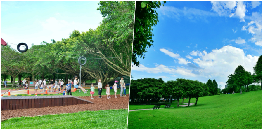 [大溪旅遊]大溪埔頂公園|國道三號附近的滾輪溜滑梯公園&#038;共融旋轉盤&#038;高空溜索&#038;樹屋遊戲區&#038;沙坑&#038;盪鞦韆 @嘿!部落!