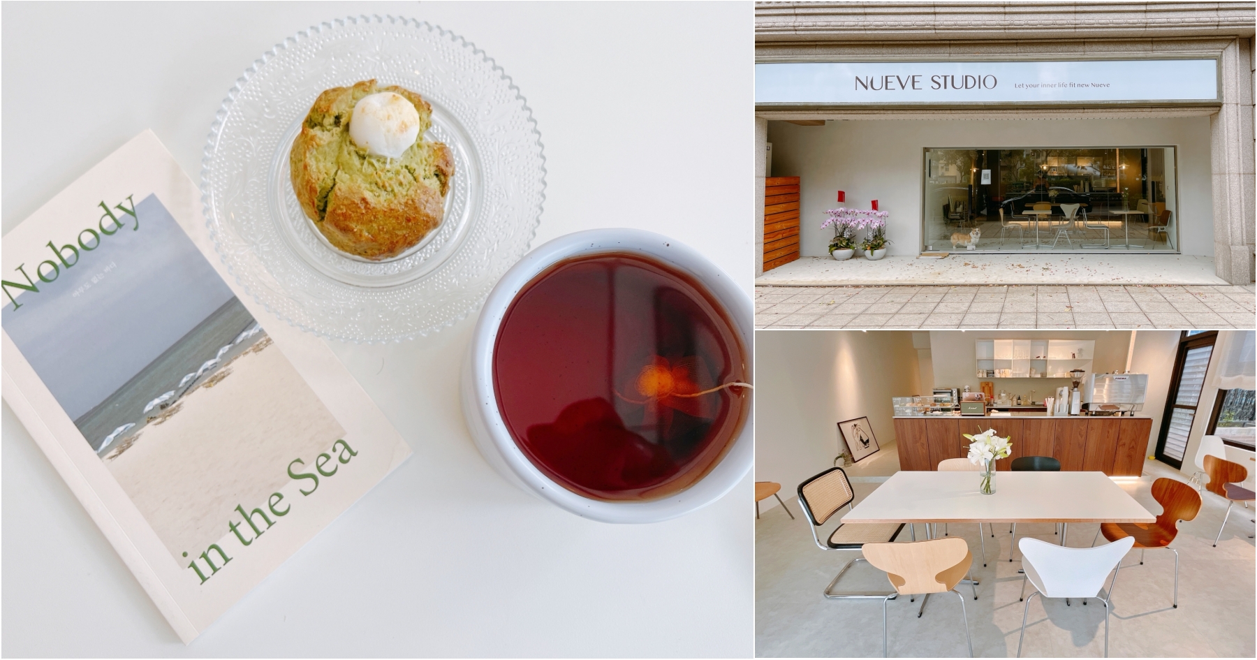 [青埔美食]Nueve Studio|司康甜點專賣店~韓系風格咖啡館．簡約下午茶 @VIVIYU小世界