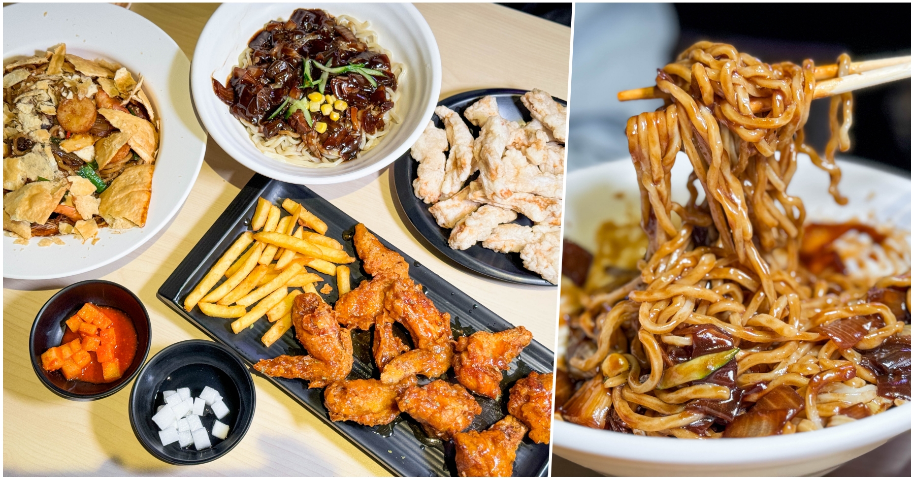 網站近期文章：[台中西屯]Black韓noodle|逢甲夜市週邊正宗韓國人開的韓食料理~敲敲海鮮炸醬麵好吃又好玩．平價料理學生族很喜歡