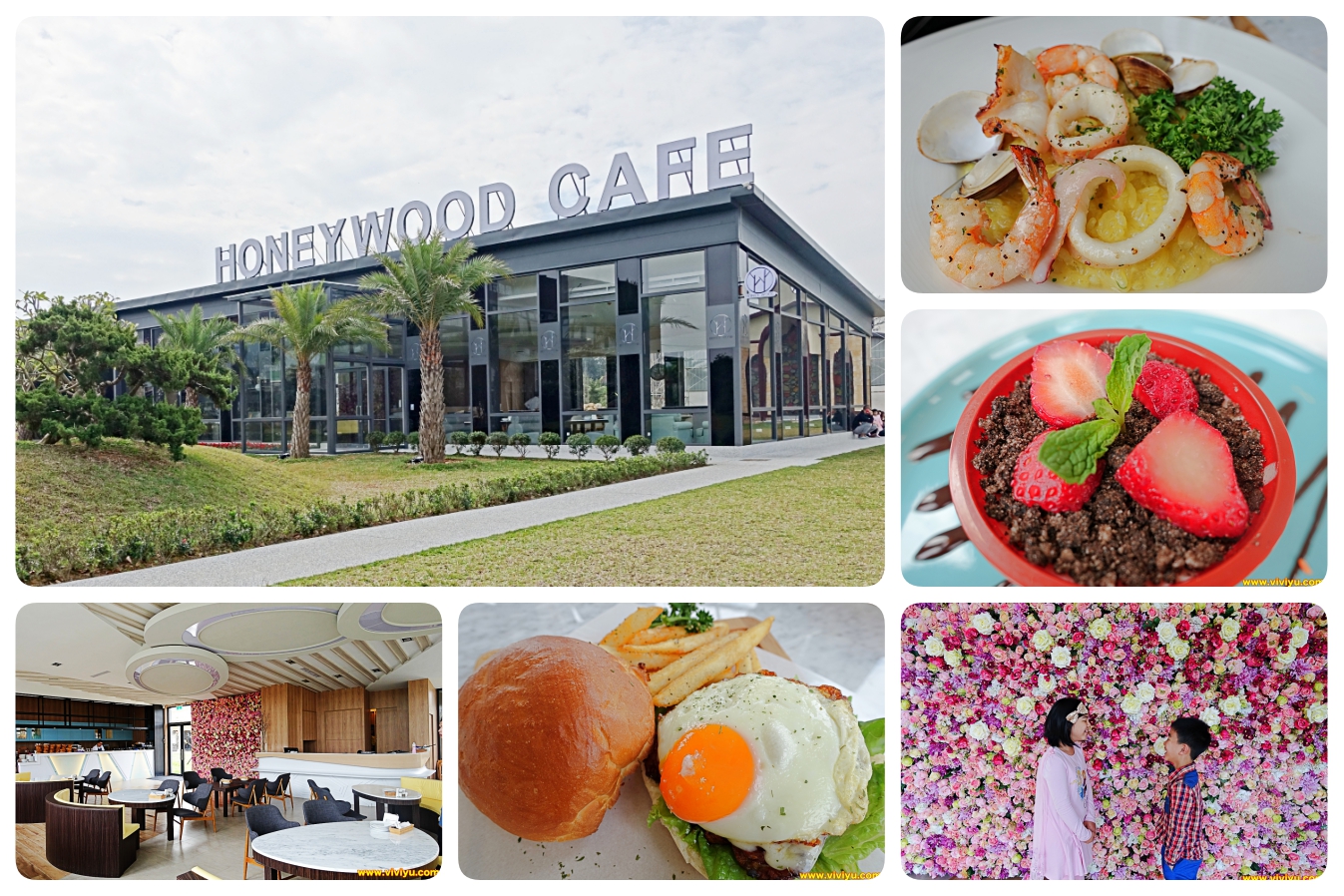 [ 平鎮·美食]HoneyWood Cafe～(晶麒莊園內)新開幕景觀咖啡館．南瓜馬車、浪漫教堂、整面夢幻花牆是最佳的拍照地點 @VIVIYU小世界