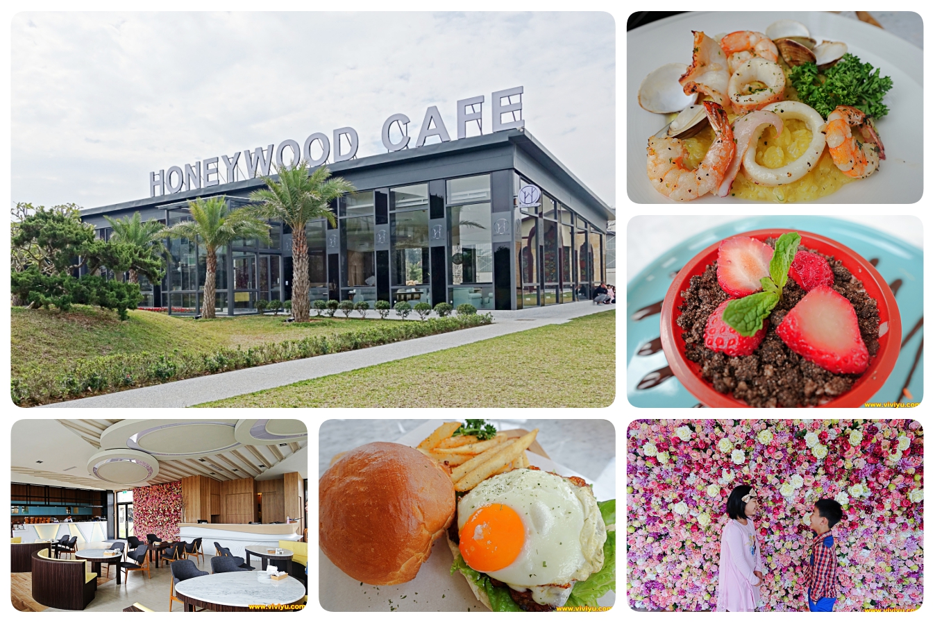 [ 平鎮·美食]HoneyWood Cafe～(晶麒莊園內)新開幕景觀咖啡館．南瓜馬車、浪漫教堂、整面夢幻花牆是最佳的拍照地點