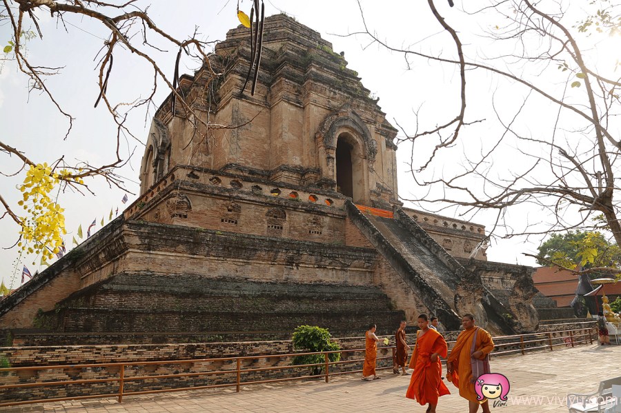 [泰國清邁]柴迪隆寺/Wat Chedi Luang百年歷史建築~悠遊古城．清邁最重要佛寺 @VIVIYU小世界