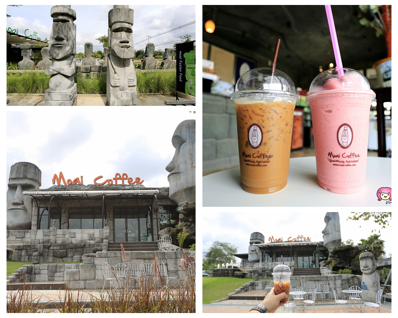 [泰國．景點]拉差汶里府（Ratchaburi）~Moai Coffee摩艾咖啡．復活島巨石陣再現 @VIVIYU小世界